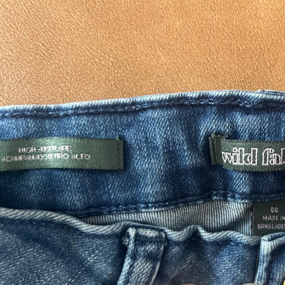Wild Fable High Rise Flare Jeans, Size 00 - Picture 2 of 7